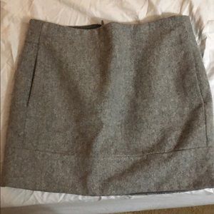 Jcrew wool mini skirt
